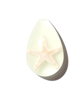 Starfish Real Specimen Plastic Cabochon Pear Shape Cut <b>Top</b> 33x22 mm Glow Flat Bottom for Crafts and Jewelry Making - Product Image 4