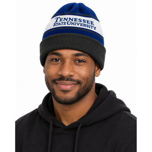 Gorro de Punto Jacquard Personalizado al por Mayor, Gorro Universitario de Invierno con Borde, Gorro Deportivo con Etiqueta Privada OEM - Product Image 3