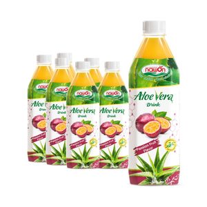Muestra Gratuita de Bebida de Aloe Vera con Jugo de Fresa en Botella de 500 ml, Fabricante de Bebidas, Marca Privada NAWON - Product Image 3