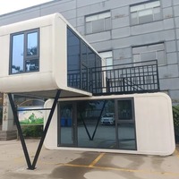Installation rapide de maisons conteneurs mobiles de 20 pieds et 40 pieds, modulaires, pour camping extérieur, logement du personnel et résidence