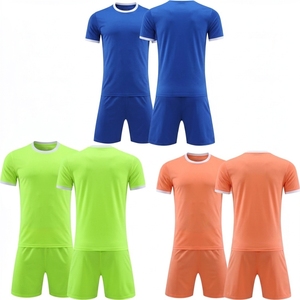 ชุดเสื้อฟุตบอลชาย สีพื้น แขนสั้น คอวี ผ้าโพลีเอสเตอร์ ระบายเหงื่อได้ดี สำหรับผู้ใหญ่ ทุกฤดูกาล - Product Image 4