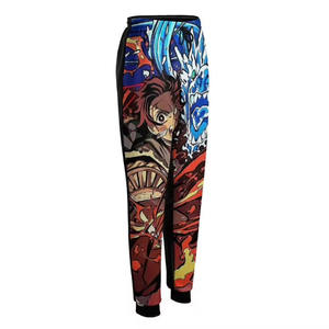 Pantalon de survêtement évasé à sublimation, imprimés audacieux, style streetwear décontracté, léger – Hautement recommandé et très vendu - Product Image 4