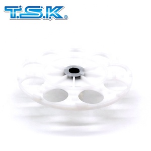 Rueda de tolva blanca de 9 orificios para tolva de plástico: TSK Taiwan Arcade Parts / Kit de máquinas de juego - Product Image 4