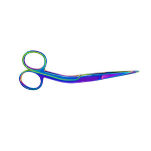 ชุดกรรไกรตัดผ้าพันแผล 2 แพ็ค ขนาด 4.5 นิ้ว 5.5 นิ้ว หลากสีเคลือบไทเทเนียม สแตนเลสสตีล กรรไกรตัดสำหรับการแพทย์ฉุกเฉิน EMT พยาบาล MOL - Product Image 6