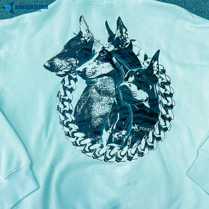 Sudadera con Capucha Azul Claro Unisex Daizen Star International, Corte Regular, 100% Poliéster, Forro Polar Antiarrugas, Diseño Casual Estampado - Product Image 5