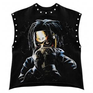 Camiseta sin mangas Glory Custom con estampado DTG de diamantes de imitación, 100% algodón jersey, estilo vintage moderno, para un ajuste cómodo unisex. - Product Image 1