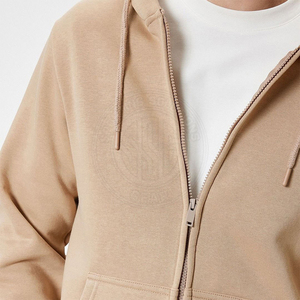 Sweat à capuche zippé moderne pour homme, tissu léger et respirant, coupe confortable, fermeture éclair intégrale, idéal pour l'entraînement et les tenues décontractées - Product Image 3