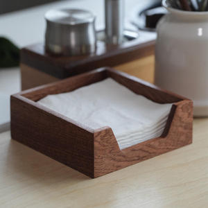 Porta Servilletas de Madera Ecológico, Dispensador de Cajas de Pañuelos Cuadradas, Soporte de Mesa para Cocina, Restaurante, Hotel, Cafetería, Bar - Product Image 2