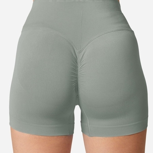 Wholesale Custom Booty Shorts Women V Cross Waist Workout Women Shorts Butt Lifting High Waisted Biker Shorts For Women 2027 - Product Image 1