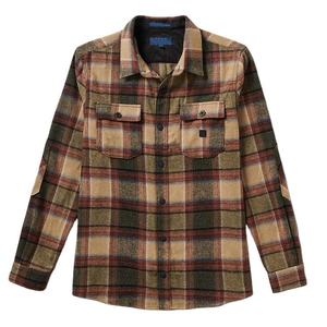 Chemise en flanelle à carreaux traditionnelle pour homme, en coton, à manches longues, boutonnée, décontractée, classique, respirante, pour l'extérieur, personnalisable - Product Image 3