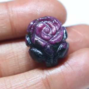 Cabujón de Zoisita Rubí Natural Tallado, Gema de Rubí Tallada a Mano, Piedra Suelta Lisa, Proveedor Mayorista para Joyería - Product Image 1