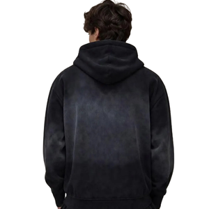 <b>Men</b> Fleece Pullover Hoodie Tracksuit Set <b>Cuffed</b> Jogger <b>Trousers</b> Relaxed Fit Casual Winter Two Piece Lounge Outfit - Product Image 4
