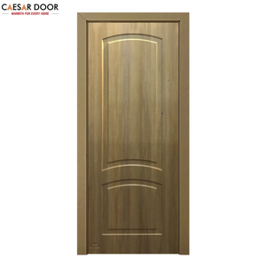 Porte en composite moderne du milieu du siècle, imperméable, en PVC, placage de bois mélaminé, surface finie, porte WPC pour la maison, le bureau - Product Image 1