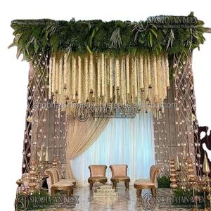 Mandap de Plástico Reforzado con Fibra, Moderno, Duradero y de Lujo, para Decoración de Bodas en Interiores/Exteriores - Product Image 1
