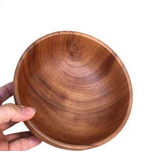 Bol de service artisanal en bois de manguier pour les repas quotidiens, le mélange de salades, la présentation de fruits et la décoration rustique de la maison à bas prix - Product Image 6