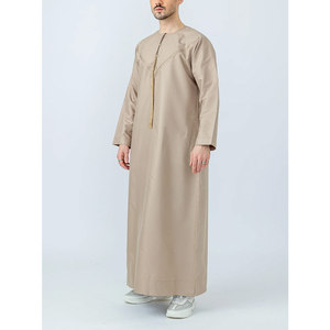 <b>Men</b> Juba Muslim Robe Traditional Islamic Clothing Comfortable Modest Loose Fit Breathable Material - Product Image 3