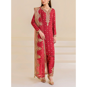 Elegante traje tradicional de shalwar kameez para mujer, ligero y transpirable, vestido de verano para mujer, ropa de moda cultural. - Product Image 2