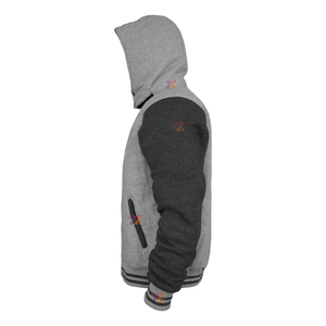 Chaqueta de Béisbol con Capucha de Felpa de Algodón Grueso con Diseño Bordado en el Pecho para Personalización de Marca y Pedidos al por Mayor - Product Image 4