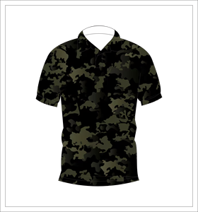 Camiseta Polo de Camuflaje Negro Oliva para Hombre, Manga Corta, Estampada, Informal, de Verano, para Golf - Product Image 4
