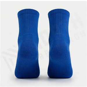 Blue Ankle <b>Socks</b> Breathable Knitted Solid Color <b>Running</b> Athletic <b>Socks</b> for Adults - Product Image 2