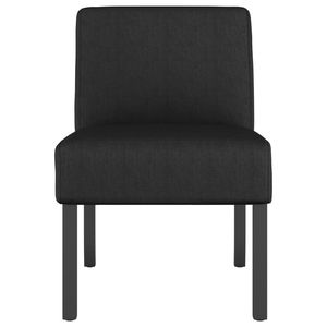 Silla de tela negra para sala de estar - Product Image 3