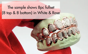 Hiphop Dental Grillz, Juego Completo Chapado en Oro Real de 22k con Banda Roja, Joyería de Moda Unisex para Uso Diario - Product Image 4