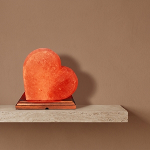 Handcrafted Himalayan Pink Salt Heart Lamp Natural Rock Salt <b>Crystal</b> Light Decorative Table Light for Home Bedroom - Product Image 6