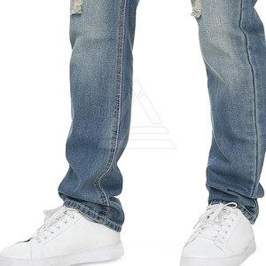 Pantalones Vaqueros Premium para Hombre, Estilo Vintage, Lavado, Tela Elástica, Corte Relajado, Ropa Casual de Calle, Moda Diaria - Product Image 3