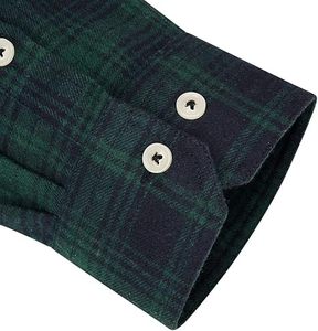 Chemise en flanelle la plus vendue avec doubles poches poitrine, respirante, chaude pour l'hiver, grande taille, boutonnée, à carreaux tendance, faible MOQ - Product Image 3