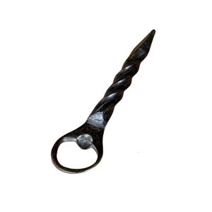 Ouvre-bouteille élégant en fer fini noir mat avec revêtement en poudre, idéal pour la décoration de bar, ouvre-bouteille pour vin, tire-bouchon, parfait pour offrir en cadeau - Product Image 1
