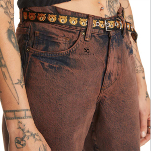 Shorts Bermuda en Jean Taille Haute pour Homme, Style Décontracté en Coton Lavé, Fermeture Boutonnée, Poches, Short d'Été 2026 - Product Image 4