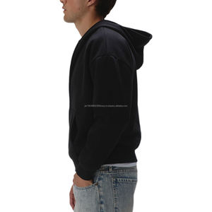 Usine personnalisée vierge sweats à capuche zippés de haute qualité impression bouffante personnalisée 100% coton sweats à capuche zippés pull à capuche avec fermeture éclair - Product Image 3