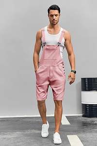 กางเกงยีนส์ขาสั้นปักโลโก้ชายรุ่ย ดีไซน์แฟชั่น สไตล์เดนิมจั๊มพ์สูทลำลองสำหรับฤดูร้อน - Product Image 2