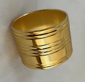 Anneaux de serviette en métal élégants et contemporains, écologiques (laiton/or/argent) pour la décoration de table de mariage - Vente chaude - Product Image 2