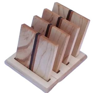 Support/Porte-Serviettes Classique Américain en Bois d'Acacia Décoratif de Haute Qualité, Personnalisable, pour la Maison - En Stock - Product Image 1