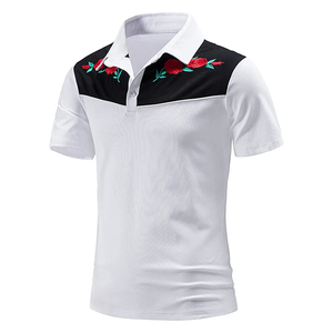 Camiseta de Verano de Súper Calidad Antiarrugas, Talla Grande, Manga Corta, Estampado Sólido, Bordado de Golf, Personalizable con la Marca - Product Image 3