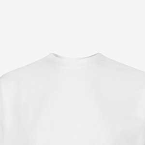 Women's <b>White</b> Crew Neck Short Sleeve Loose Fit Casual T-Shirt Regular Length Solid Color 100% Cotton Jersey Fabric women <b>tshirt</b> - Product Image 4
