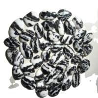 Vente en gros de cabochons ovales en turquoise buffalo naturelle, polie et lisse, KHUSHI GEMS STONE, 20-45mm, 8-12g, pierres précieuses en vrac de tiers