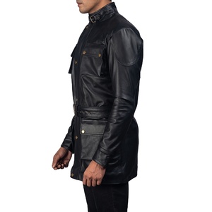 Nueva Chaqueta Bomber Larga Informal para Hombre con Chaqueta Corta de Cuero Genuino Holgada para Otoño y Forro de Poliéster para la Temporada de Primavera 2026 - Product Image 6