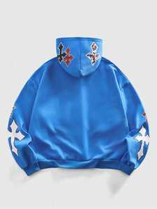 Sudaderas con Capucha Personalizadas Chrome Hearts, 100% Algodón, Estampado Digital, Corte Holgado, Sudaderas Extra Grandes para Hombre - Product Image 2