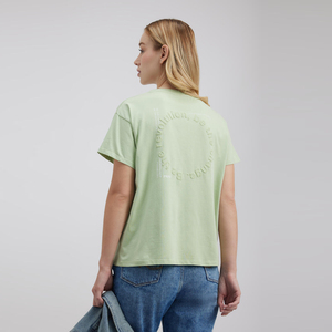 Camiseta de Cuello Redondo para Mujer, Mezcla de Lino y Algodón, Fresca y Transpirable, Bordado Plano, Manga Corta, Informal, Top de Verano, Proveedor de Exportación - Product Image 2