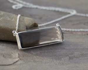 Smoky Quartz Pendant <b>Necklace</b> Natural Brown Crystal Gemstone Handmade Silver Jewelry Healing Stone <b>Boho</b> Women Gift - Product Image 4