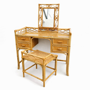 Modern rattan vanity best selling boho inspired <b>dressing</b> <b>table</b> high quality handmade vanities - Product Image 1