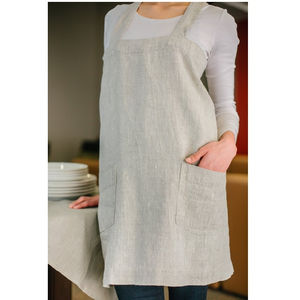 Tablier de coiffure et de barbier professionnel personnalisé – Tablier sur mesure en coton et cuir de qualité supérieure - Product Image 4