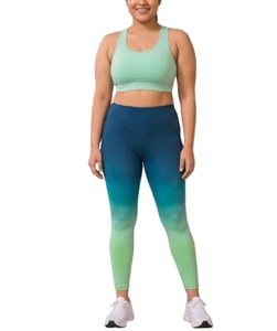 Ensemble de sport pour femme OEM, imprimé tie-dye, couleur unie, séchage rapide, respirant, fitness, course à pied, yoga, 2 pièces, soutien-gorge et leggings - Product Image 1