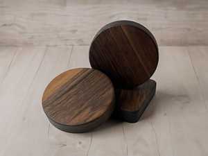 แผ่นรองแก้วไม้ทรงกลม ทนทาน ทำด้วยมือ สำหรับใช้ในครัว - Product Image 5