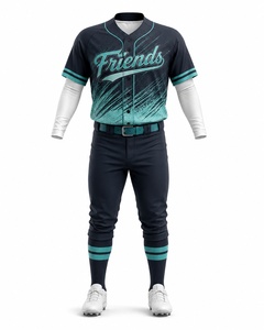New Light <b>Weight</b> Comfortable Slim Fit Hot <b>Sale</b> Men's Baseball Uniform Design Your Own Team Wear Quick Dry Baseball Uniform - Product Image 1
