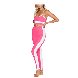 Nuevo Conjunto de Yoga Transpirable de la Mejor Calidad para Mujer, con Logotipo Frontal, Secado Rápido, 2 Piezas, Cuello en V Profundo, Cintura Elástica, Precio Razonable - Product Image 1