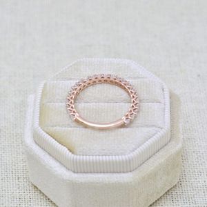 Anillo de Eternidad de Oro Blanco de 14k de Lujo, con Diamante Cultivado en Laboratorio de 1ct, Claridad VVS2, Chapado en Oro, para Mujer, Certificado IGI, Superventas - Product Image 1