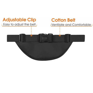 Sac banane unisexe en similicuir Econex Sports, fermeture éclair, étanche, pochette de randonnée extérieure, sangle détachable, style minimaliste, 21L - Product Image 2